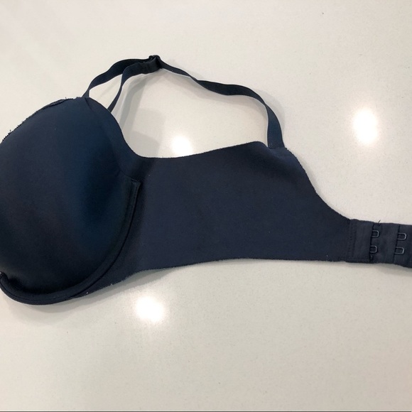 3/$25 Warner's No Side Effects Bra “Midnight Blue” size 34D - Picture 9 of 13